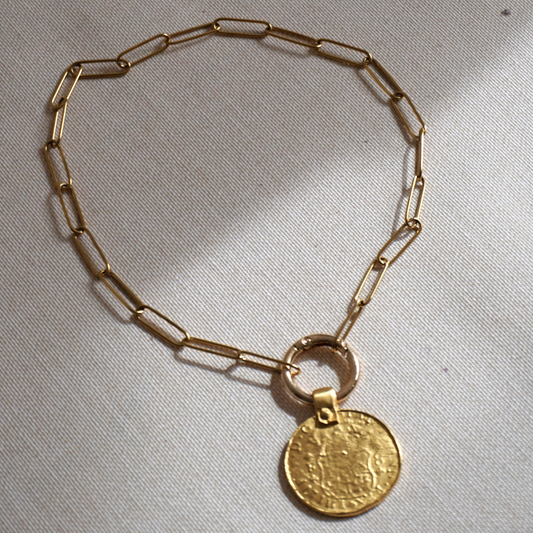 Collar Moneda dorada