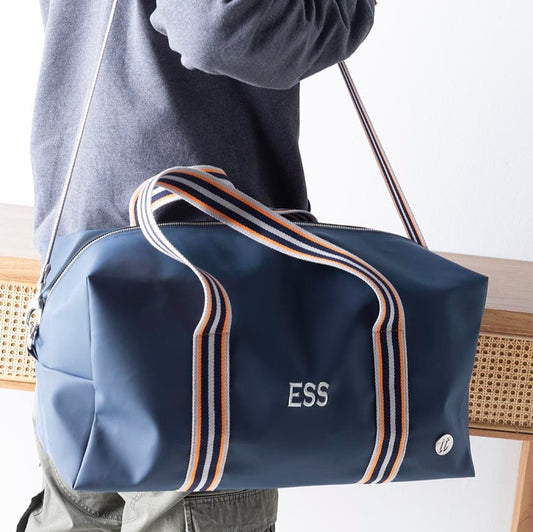 Bolsa de viaje Navy rayas